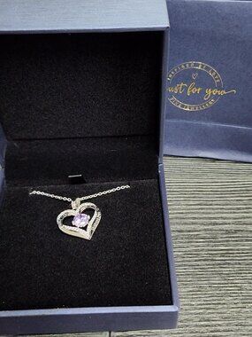 DFUNH Heart Birthstone June Alexadrite   S925         PA#640@CMK